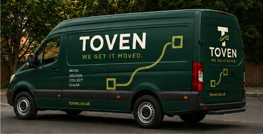 Toven branded van